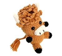 Crochet Kit Animals,Farm Animal Knitting Supplies,DIY Yarn Craft Set,Complete Materials with Hooks Needles Thread and Stuffing,For Kids Teens Beginners Home Decor Nursery