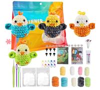 Crochet Kit Artigianato per Adulti e Teenager: Kit all'uncinetto e Uncinetto Facile per Creare Amigurumi - Ideale Principianti. (Kit Quattro Uccelli all'uncinetto all'uncinetto)