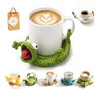 Crochet Lizard Coaster 3D Pattern,Funny Handmade Crochet Coasters，SET B