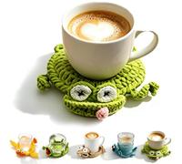 Crochet Lizard Coaster 3D Pattern,Funny Handmade Crochet Coasters，SET E