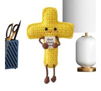 Crochet Positif - Mignon Drôle Tricoté À Collectionner | Petit Cadeau De Décoration Au Crochet Positif Fait À La Main Pour La Maison, Anniversaire, Pendaison De Crémaillère, Amis, Famille, Hommes Et F