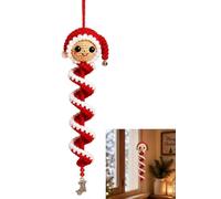 Crochet Snowman Spiral Ornament DIY Kit, 3D Christmas Kit，Christmas doll