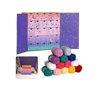 Crochet Society Advent Calendar 2025, 25 Days of Crochet Projects with Tutorials, DIY Wool Yarn Craft Christmas Countdown Calendar Gift Set