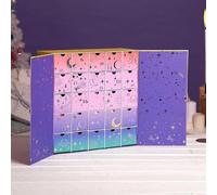 Crochet Society - Calendario dell'Avvento 2025 - Scatola per conto alla rovescia per 25 giorni con filato e uncinetto, calendario natalizio fai da te per maglieria e artigiani, include filato, regali