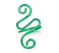 Crochet Tension Ring Adjustable Bendable Yarn Control Ring for Knitting Crocheting DIY Handmade Craft Alloy Material 1PCS (Green)