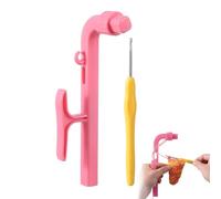 Crochet Tension Ring - Ergonomic Yarn Guide for Smooth Stitching | Adjustable Metal Loop Tensioner Tool, Finger Wear Knitting Aid Perfect for Beginners Craft Hobby Art Projects