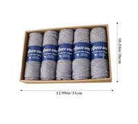 Crochet Thread, Lightweight Wool, Alpaca Fiber Blend 12.99x10.24x2.36 inches, Soft Knit Material, Breathable Craft Yarn, Smooth Texture for Needlework, Comfortable Weaving Supply