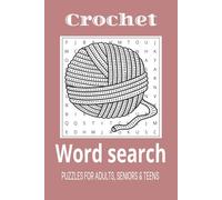 Crochet Word Search Book: Easy-to-Read Print about Crocheting, and More | 6x9 inches, 110 pages .A fun and unique gift for birthdays, holidays, or any occasion.