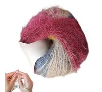 Crochet Yarn - 5,91 x 5,91 in crocheting Yarn | 2 Wool Acrylic Blend Gradient Crafts Cord | 100 g Long Pile Yarns for Enthusiasts Hobbists Quilting Projects Fabric Repair Scarf Making Art