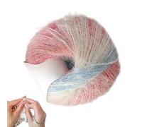 Crochet Yarn - 5.91x5.91in Crocheting Yarn | 2 Wool Acrylic Blend Gradient Crafts Cord | 100g Long Pile Yarns for Enthusiasts Hobbists Quilting Projects Fabric Repair Scarf Making Art