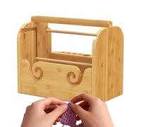 Crochet Yarn Holder Organizer Tangle-Free WoodenStand