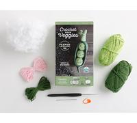 Crochet Your Veggies Amigurumi Kit Peapod: Everything You Need Is Included: 100%-Cotton Yarn, Crochet Hook, Stitch Marker, Tapestry Needle, Fiberfill, ... Instruction Videos; Beginner Friendly!