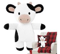 Crocheted Plush Stuffed Animals, 3D Soft Hugging Doll, Cute Stuffed Toys with Soft Fabric, Handmade Crocheted Doll, Adorable Plush Toys with Hugging Design, Gift for Family Children Home Birthday