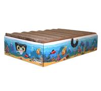 Croci Acquario Tiragraffi per gatti adulti in cartone 6 in 1 con 3 pannelli