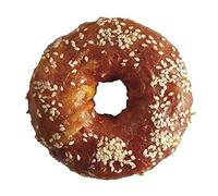 Croci Bakery Bagel - Snack premio masticativo per cani in Pelle Bovina, Pollo, dental stick per la pulizia dei denti 40g / 7 cm