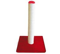 Croci Berlino - Albero tiragraffi per adulti in sisal, con base solida, rosso, 40x40x62 cm