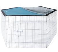 Croci Box per roditori con Copertura Traspirante - Gabbia per criceti, Conigli, ratti, gerbilli e Piccoli Animali Come Tartarughe, Metallo, 112x112x56 cm