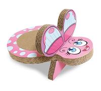 CROCI Butterfly Dora Cardboard Cat Scratcher, 25 x 38 x 20 cm