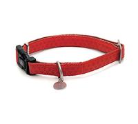 Croci C5079297 Collare in Similpelle, Rosso, 26-40 cm x 15 mm