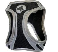 Croci C5081643 - Pettorina Riflettente Per Cani, Multicolore (Nero), S, 1 Pezzo