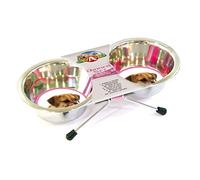 Croci C6059439 Ciotole Acciaio, Multicolore