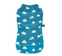 Croci Clouds - Impermeabile cane cambia colore con l'acqua, comodo e confortevole, con chiusura regolabile - 25 CM