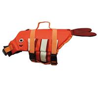 Croci Clownfish - Giubbotto di Salvataggio per Cani, giubbotto Salvagente per Animali Domestici, Salvagente Gilet con Manico per Cani - Pesce Pagliaccio, 35 CM