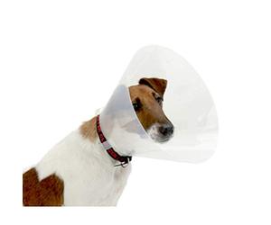 Croci Collare Elisabettiano per cani taglia S, Collare Elisabetta a cono per la protezione e cura di cani e gatti, previene graffi, morsi e leccate, 12,5 cm