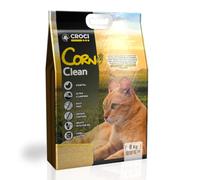 Croci Corn Clean 20L - Lettiera per gatti vegetale, agglomerante | Si getta nel WC, Sabbia Antiodore di lunga durata, a base di Mais, per ogni tipo di gatto e Lettiera
