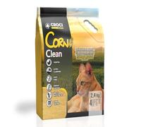 Croci Corn Clean 6L - Lettiera per gatti vegetale, agglomerante | Si getta nel WC, Sabbia Antiodore di lunga durata, a base di Mais, per ogni tipo di gatto e Lettiera