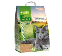 Croci Eco Clean 20L Lettiera per gatti vegetale agglomerante Si getta nel WC