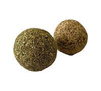 Croci Euphoria Palla Catnip/Silvervine, gioco per gatti commestibile a base di erba gatta e silvervine, 2 pz
