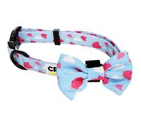 Croci Flying Pigs - Collare per cani in Nylon regolabile, con papillon removibile, Taglia S / 28-44 x 1,5 cm