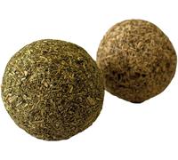 Croci Euphoria Palla Catnip/Silvervine, gioco per gatti commestibile a base di erba gatta e silvervine, 2 pz