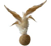 Croci Euphoria - Palla e Piuma Gioco per Gatti a Base di Erba Gatta, a Forma di Palla con Piume, con Catnip Attrattivo per Felini e Cuccioli, 8 cm