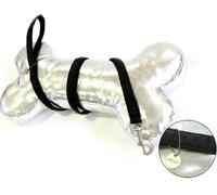 Croci Guinzaglio in Similpelle, Nero, 120 cm x 25 mm