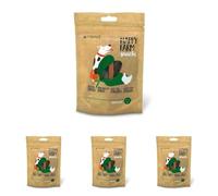 Croci Happy Farm - Premio masticativo per cani, snack cane naturale, alimento complementare proteico con verdure, Pollo e Spinaci, 80g (Confezione da 4)