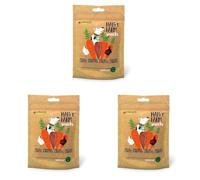 Croci Happy Farm - Premio masticativo per cani, snack cane naturale, alimento complementare proteico con verdure, Pollo e Carote, 80g (Confezione da 3)