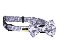 Croci Happy Goose - Collare per cani in Nylon regolabile, con papillon removibile, Taglia M / 32-50 x 2 cm