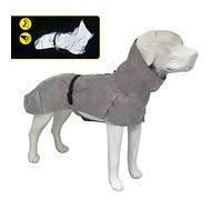 Croci Hiking Cappotto Per Cani, Impermeabile Per Cani, Makalu, Fodera Termoregolante, Riflettente, 80 cm