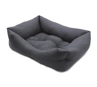 Croci Hydro - Cuccia per Cane Impermeabile Idrorepellente, Cuccia in tessuto Lavabile facile da pulire, Rettangolare, Grigio, 90x70 cm