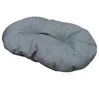 Croci Hydro - Cuscino per cane Ovale, Impermeabile Idrorepellente, Tessuto Lavabile facile da pulire, Blu, 77x50 cm