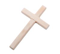 Croci in legno con Cristo, intagli a mano, croce religiosa, preghiera cristiana, per uomini e donne, ornamenti, ciondolo a forma di crocifisso di Gesù cristiano (colore legno)