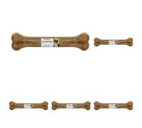 Croci King Bone - Ossa di cane allevate all'aperto, snack da masticare in pelle bovina naturale, bastoncino dentale per la pulizia dei denti, 18 cm - 90 g, 1 pezzo (Confezione da 5)