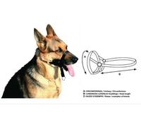Croci Museruola da Addestramento Cane, in Nylon, Con Gancio per Guinzaglio, Regolabile/Circonferenza muso massima 33 cm