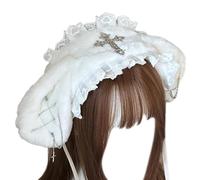 Croci per capelli artigianali Plush Conigli, decorazione della catena, fascia per capelli creativa per usura quotidiana e feste a tema