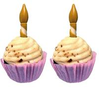Croci Pet's Party Cupcake - Torta di compleanno per cani, Snack per cane complementare, senza zuccheri aggiunti, 65g (Confezione da 2)