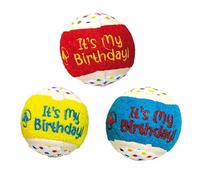 Croci Pet's party - Palla da tennis per cani interattiva, per gioco e addestramento, set da 3 pezzi