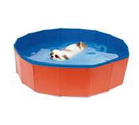 CROCI PISCINA Pieghevole per cani, Vasca da bagno per cani in PVC, Parco giochi per cani all'aperto, Dimensioni: 80X20cm