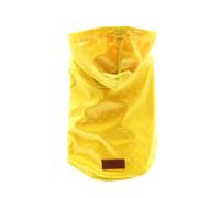 Croci Raindrop Lemon - Impermeabile per cani taglia piccola e media, cappotto antivento, giubbotto con cappuccio e foro per guinzaglio, colore Giallo, taglia 40 cm